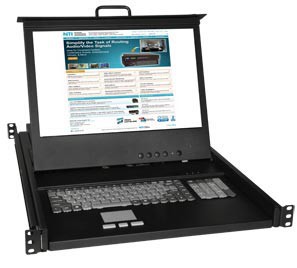 Hi-Res DVI USB & PS/2 KVM drawer, 17.1" (434 mm) monitor, numeric keypad, touchpad mouse