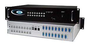 16 port USB KVM switch, rackmounted, OSD