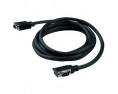 90-degree angle to straight VGA cable, right exit, 15-pin HD, male-male