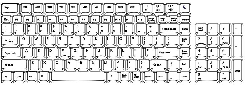 Rackmount SUN USB KVM Drawer with Numeric Keypad